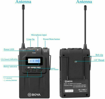 Sistema audio wireless per fotocamera BOYA BY-WM8 Pro K1 - 4