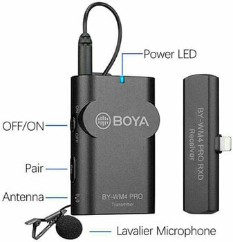 Microfone para Smartphone BOYA BY-WM4 Pro K3 - 4