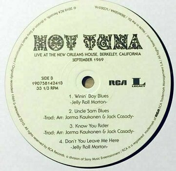 LP Hot Tuna - Live At The New Orleans House (2 LP) - 4