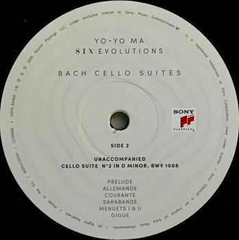 LP plošča Yo-Yo Ma - Six Evolutions - Bach: Cello Suites (3 LP) - 6