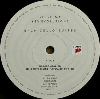 Vinyl Record Yo-Yo Ma - Six Evolutions - Bach: Cello Suites (3 LP) - 8
