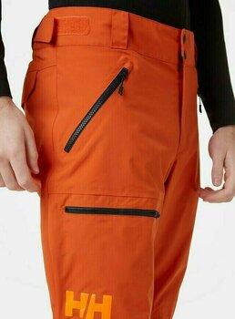 Pantalones de esquí Helly Hansen Sogn Cargo Orange L - 4