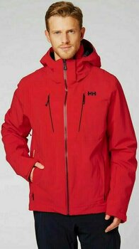 Casaco de esqui Helly Hansen Alpha 3.0 Jacket Red L - 3