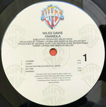 Vinyl Record Miles Davis - Amandla (LP) - 3