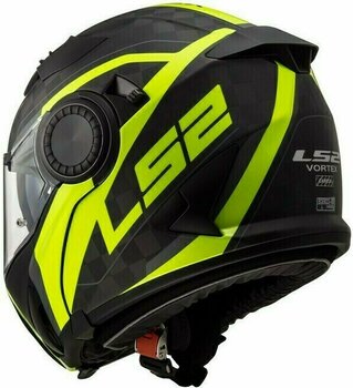 Helmet LS2 FF313 Vortex Carbon Matt Carbon Gloss H-V Yellow M Helmet - 4