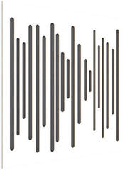 Absorbent wood panel Vicoustic Wavewood Ultra Lite White Matte Absorbent wood panel - 2