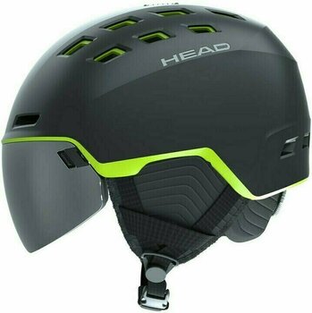 Smučarska čelada Head Radar Black/Lime M/L (56-59 cm) Smučarska čelada - 3