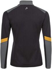 Ski T-shirt / Hoodie Head Luna Midlayer HZ Black/Dijon - 1