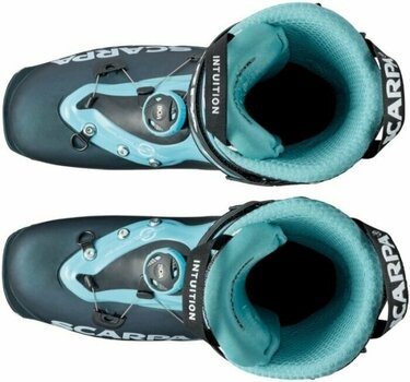 Botas de esquí de travesía Scarpa F1 W 95 Anthracite/Aqua 23,5 - 7