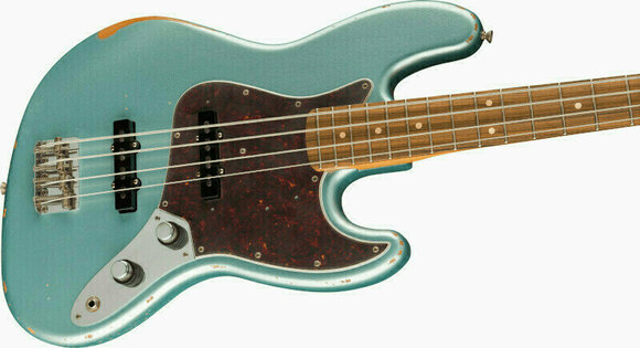 Baixo de 4 cordas Fender 60th Anniversary Road Worn Jazz Bass Firemist Silver Baixo de 4 cordas - 4