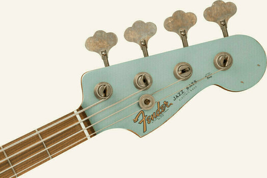 Baixo de 4 cordas Fender 60th Anniversary Road Worn Jazz Bass Firemist Silver Baixo de 4 cordas - 5