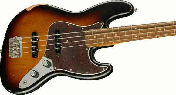 E-Bass Fender 60th Anniversary Road Worn Jazz Bass 3-Color Sunburst - 4