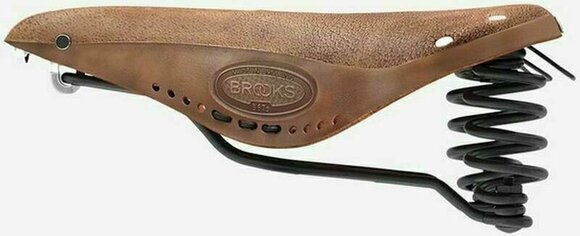 Sella Brooks B67 Softened Dark Tan Steel Alloy Sella - 5