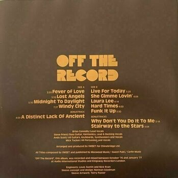 Hanglemez Sweet - Off The Record (LP) - 3