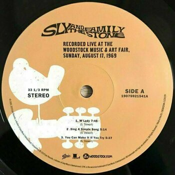 Hanglemez Sly & The Family Stone - Woodstock Sunday August 17, 1969 (2 LP) - 3