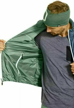 Outdoor Jacket Ortovox Swisswool Piz Boval M Green Forest M Outdoor Jacket - 4