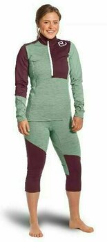 Bluza outdoorowa Ortovox Fleece Light Zip Neck W Green Forest Blend S Bluza outdoorowa - 3