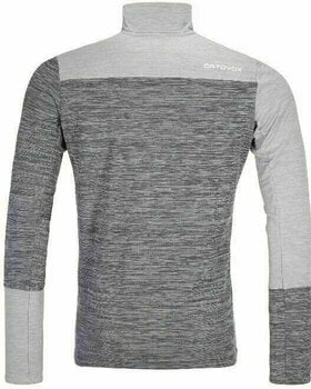 Outdoorová mikina Ortovox Fleece Light Zip Neck M Grey Blend XL Outdoorová mikina - 2