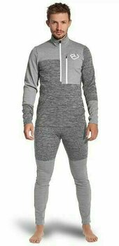 Hættetrøje til udendørs brug Ortovox Fleece Light Zip Neck M Grey Blend XL Hættetrøje til udendørs brug - 3