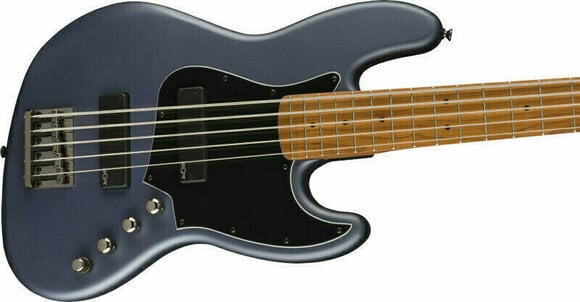 5-saitiger E-Bass, 5-Saiter E-Bass Fender Squier FSR Contemporary HH V Midnight Satin - 3