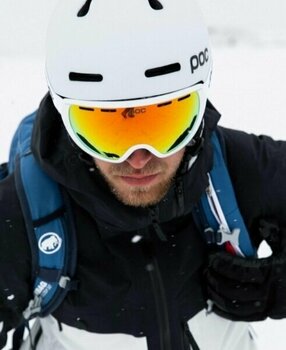 Ski Goggles POC Fovea Mid Clarity Hydrogen White/Spektris Orange Ski Goggles - 6