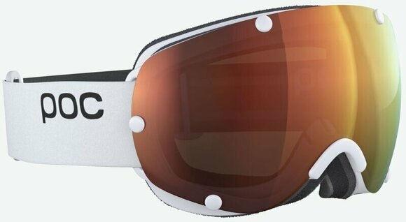 Ski Goggles POC Lobes Clarity Hydrogen White/Spektris Orange Ski Goggles - 4