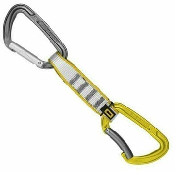Mosquetón de escalada Singing Rock Colt 6Pack Quickdraw Grey-Yellow Solid Straight/Solid Bent Gate - 2