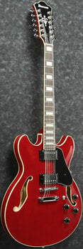 Gitara semi-akustyczna Ibanez AS7312-TCD Transparent Cherry Red (Uszkodzone) - 6