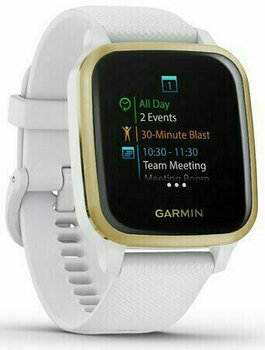 Smart hodinky Garmin VENU SQ White/Light Gold - 4