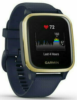 Smart hodinky Garmin VENU SQ Music Navy/Light Gold - 4