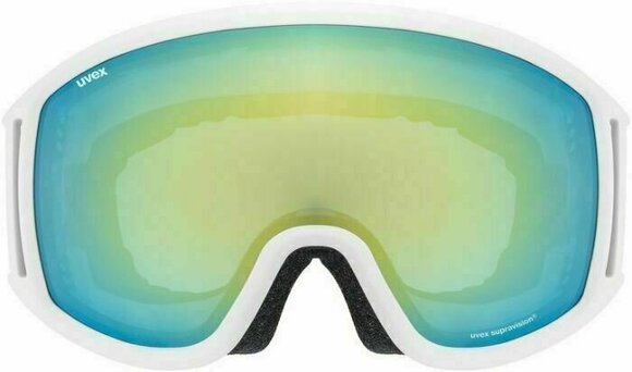 Skibriller UVEX Topic FM Spheric White Mat/Mirror Orange Blue Skibriller - 2