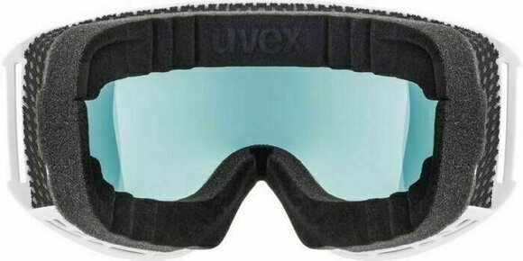 Skibriller UVEX Topic FM Spheric White Mat/Mirror Orange Blue Skibriller - 3