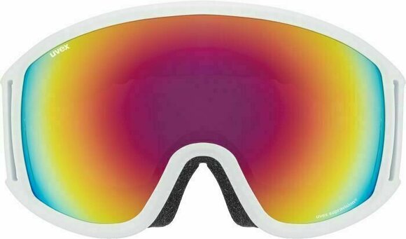 Skibriller UVEX Topic FM Spheric White Mat/Mirror Rainbow Skibriller - 2