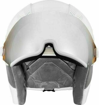 Lyžařská helma UVEX Hlmt 600 Visor All White 53-55 cm Lyžařská helma - 3
