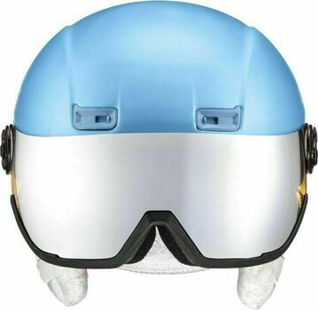 Casque de ski UVEX Hlmt 400 Visor Style Cloudy Blue Mat 53-58 cm Casque de ski - 2