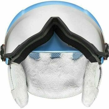 Ski Helmet UVEX Hlmt 400 Visor Style Cloudy Blue Mat 53-58 cm Ski Helmet - 3