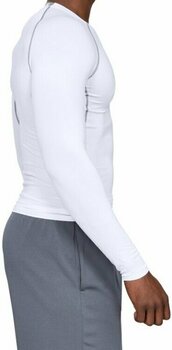 Under Armour Heatgear Longsleeve Compression Tee White 1257471-100