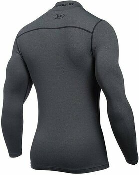 Running t-shirt with long sleeves Under Armour ColdGear Armour Compression Mock Grey M Running t-shirt with long sleeves - 2