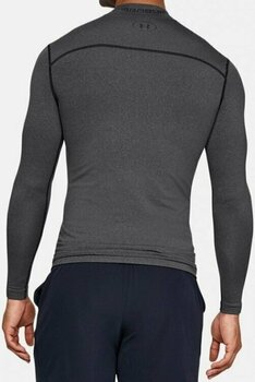 Running t-shirt with long sleeves Under Armour ColdGear Armour Compression Mock Grey M Running t-shirt with long sleeves - 4