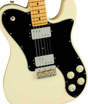 Electric guitar Fender American Professional II Telecaster Deluxe MN Olympic White - 4