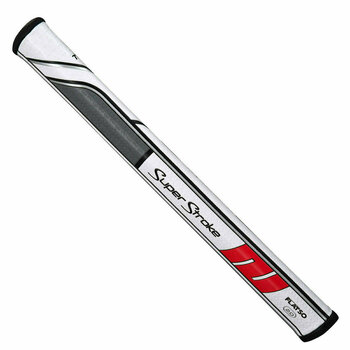 Golfové gripy Superstroke Traxion Flatso 3.0 Putter Grip White/Red/Grey - 2