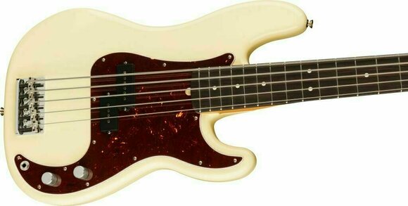 5 strunska bas kitara Fender American Professional II Precision Bass V RW Olympic White - 3
