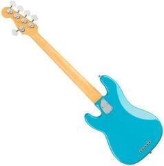 Bajo de 5 cuerdas Fender American Professional II Precision Bass V MN Miami Blue Bajo de 5 cuerdas - 1