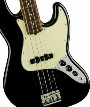 Elektrická basgitara Fender American Professional II Jazz Bass RW Čierna - 4