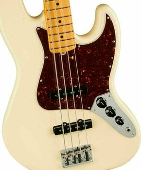 Elektrische basgitaar Fender American Professional II Jazz Bass MN Olympic White - 4