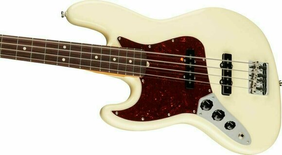 4-string Bassguitar Fender American Professional II Jazz Bass RW LH Olympic White - 3