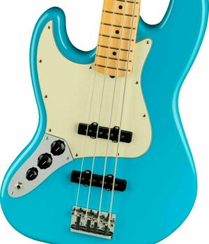 Elektrische basgitaar Fender American Professional II Jazz Bass MN LH Miami Blue - 4