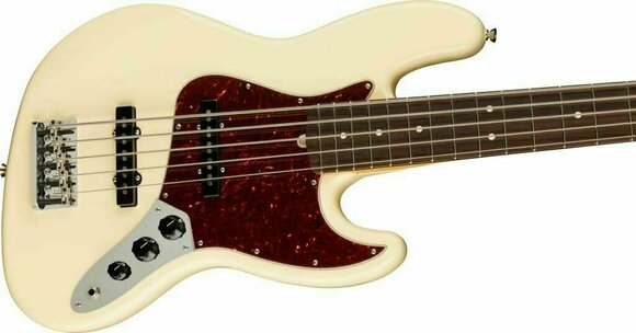 Gitara basowa 5-strunowa Fender American Professional II Jazz Bass V RW Olympic White - 3