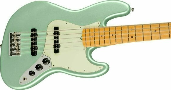 5-strängad basgitarr Fender American Professional II Jazz Bass V MN Mystic Surf Green - 3