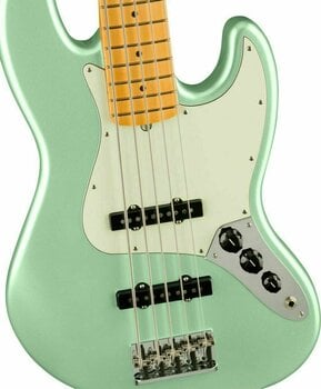 5-snarige basgitaar Fender American Professional II Jazz Bass V MN Mystic Surf Green - 4